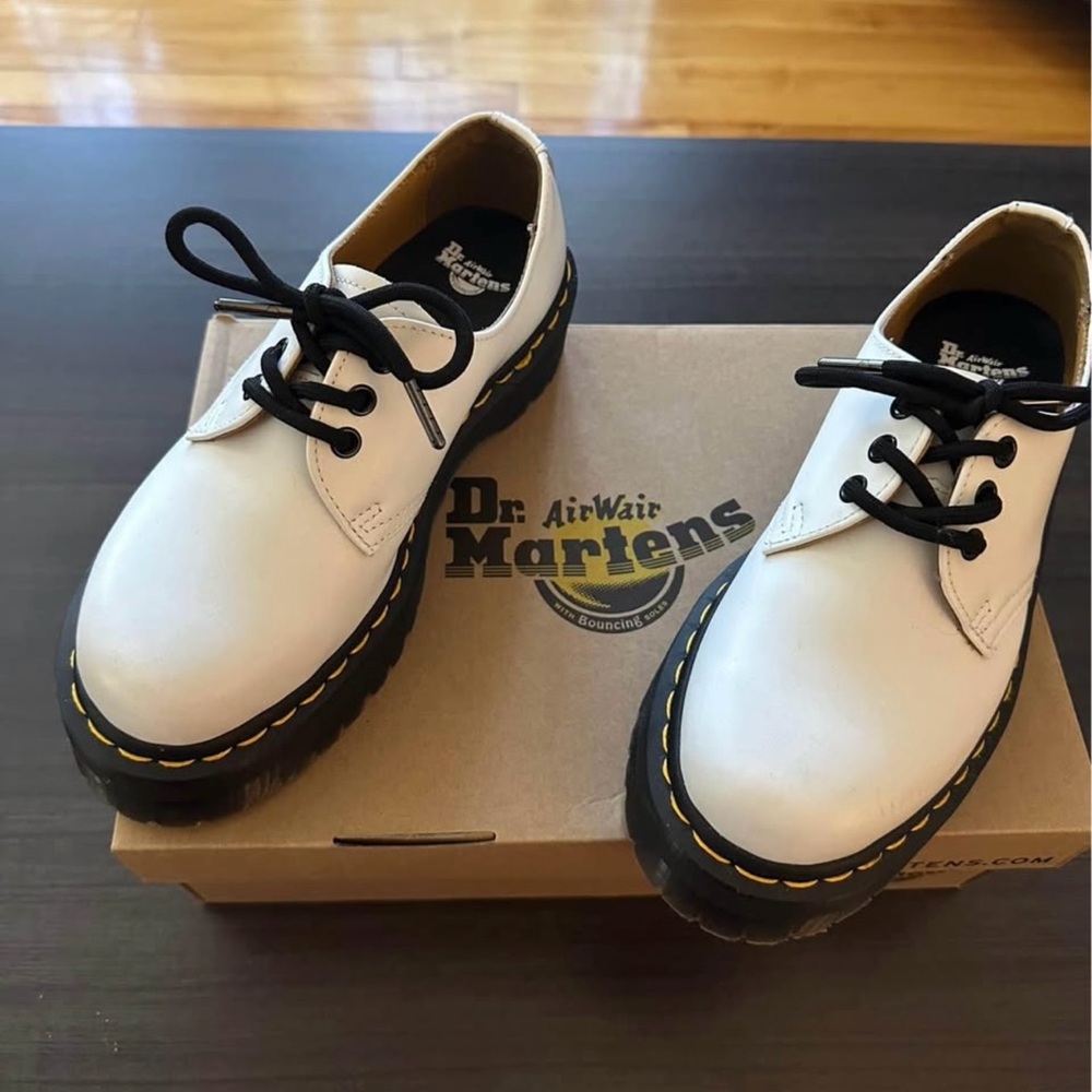 Dr. Martens white shoes